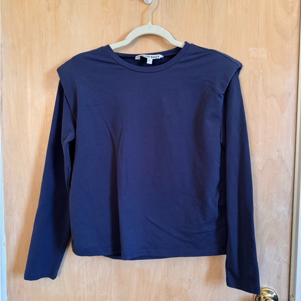 Walter Baker Navy Crewneck Tee